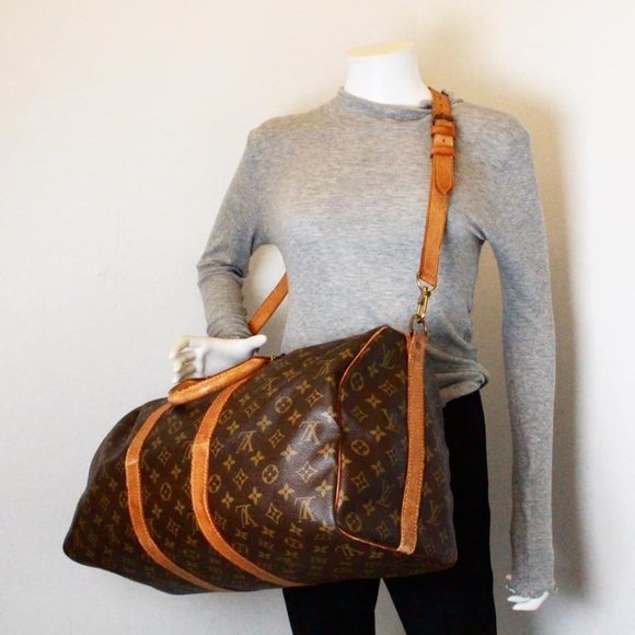 LOUIS VUITTON #42839 Monogram Canvas Keepall Bandouliere Duffle Bag - Picture 2 of 10